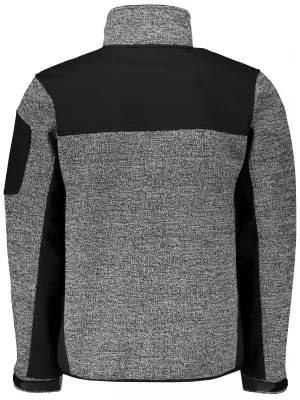 Pánska softshellová bunda/sveter MALFINI CASUAL 550 KNIT GRAY MALFINI PREMIUM