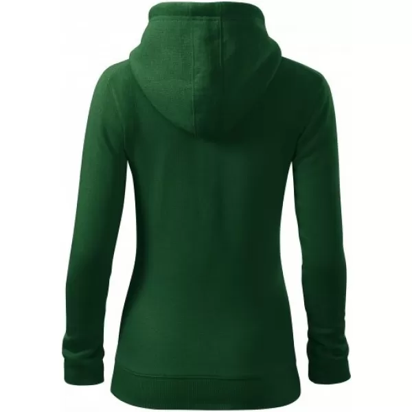  Dámska mikina MALFINI TRENDY ZIPPER 411 FĽAŠKOVO ZELENÁ 