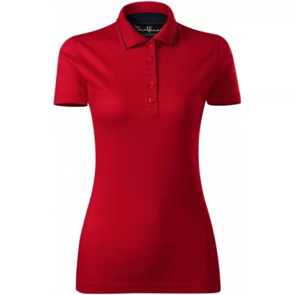  Dámske tričko s golierom MALFINI PREMIUM GRAND 269 FORMULA RED 