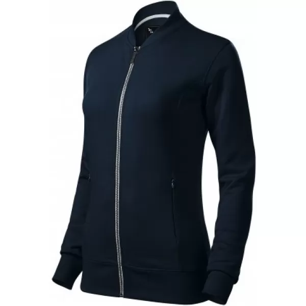  Dámska mikina MALFINI PREMIUM BOMBER 454 NÁMORNÁ MODRÁ 