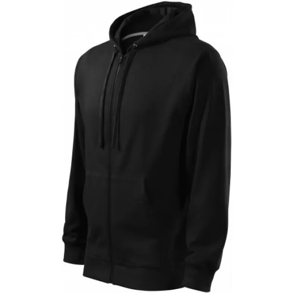  Pánska mikina MALFINI TRENDY ZIPPER 410 ČIERNA 