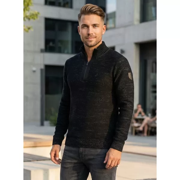  Pánsky sveter ALTISPORT básek MPLS094 ČIERNA 