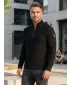 Pánsky sveter ALTISPORT básek MPLS094 ČIERNA