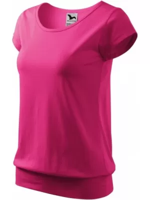 Dámske tričko MALFINI CITY 120 PURPUROVÁ