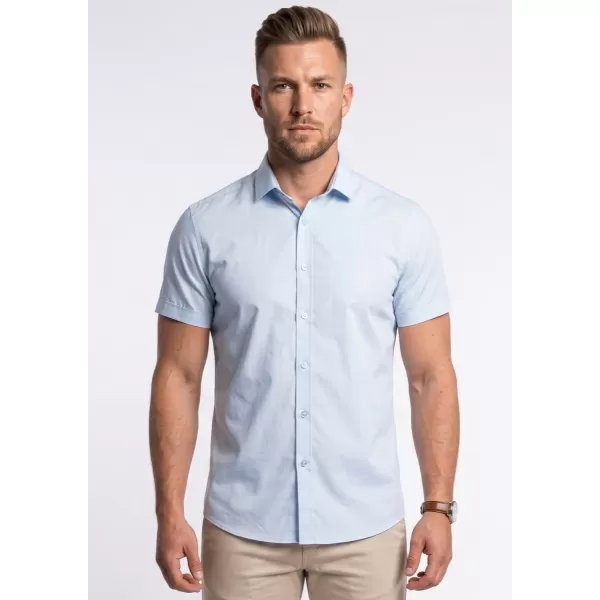  Pánska košeľa s krátkym rukávom MALFINI PREMIUM FLASH 260 LIGHT BLUE 