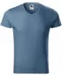 Pánske tričko MALFINI SLIM FIT V-NECK 146 DENIM