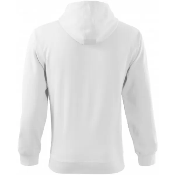  Pánska mikina MALFINI TRENDY ZIPPER 410 BIELA 