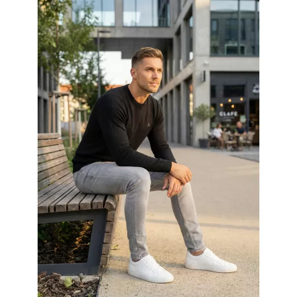  Pánsky sveter ALTISPORT KAMIQ MPLS096 ČIERNA 