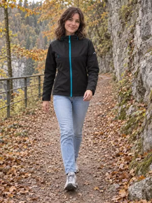 Dámska softshellová bunda MALFINI COOL 514 ČIERNA