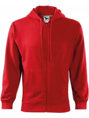 Pánska mikina MALFINI TRENDY ZIPPER 410 ČERVENÁ