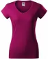 Dámske tričko MALFINI FIT V-NECK 162 FUCHSIA RED