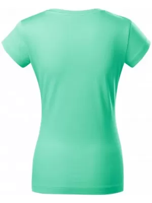 Dámske tričko MALFINI FIT V-NECK 162 MÄTOVÁ