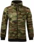 Pánska mikina MALFINI CAMO ZIPPER C19 CAMOUFLAGE BROWN