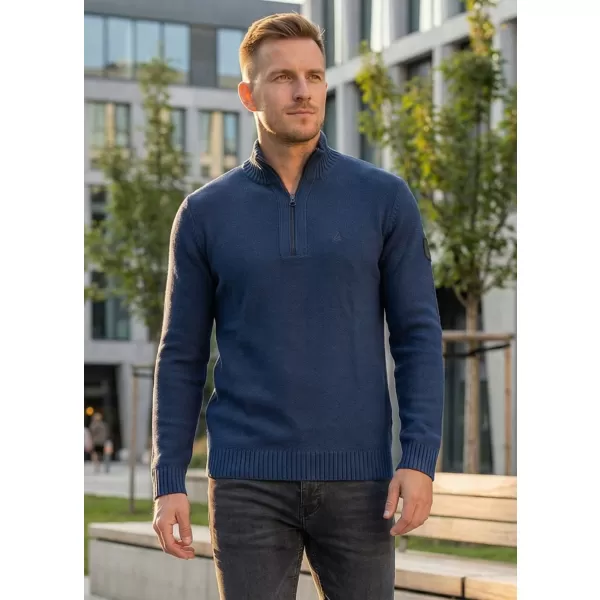  Pánsky sveter ALTISPORT básek MPLS094 TMAVO MODRÁ 