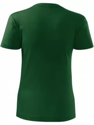 Dámske tričko MALFINI CLASSIC NEW 133 FĽAŠKOVO ZELENÁ