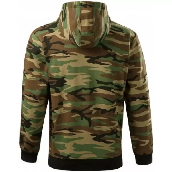  Pánska mikina MALFINI CAMO ZIPPER C19 CAMOUFLAGE BROWN 