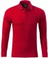 Pánske tričko s dlhým rukávom a golierom MALFINI PREMIUM CONTRAST STRIPE LS 258 FORMULA RED