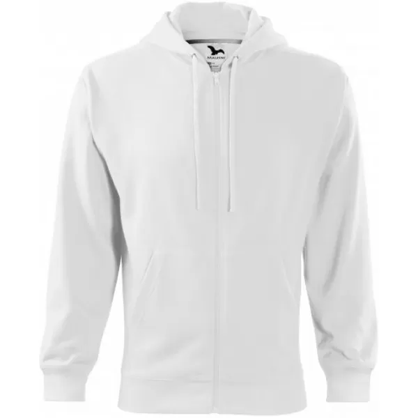  Pánska mikina MALFINI TRENDY ZIPPER 410 BIELA 