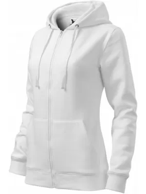 Dámska mikina MALFINI TRENDY ZIPPER 411 BIELA