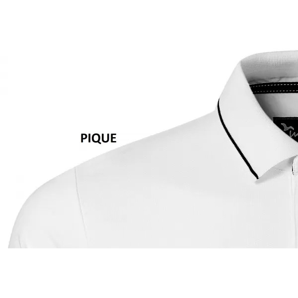  Dámske tričko s golierom MALFINI PREMIUM PERFECTION PLAIN 253 BIELA 