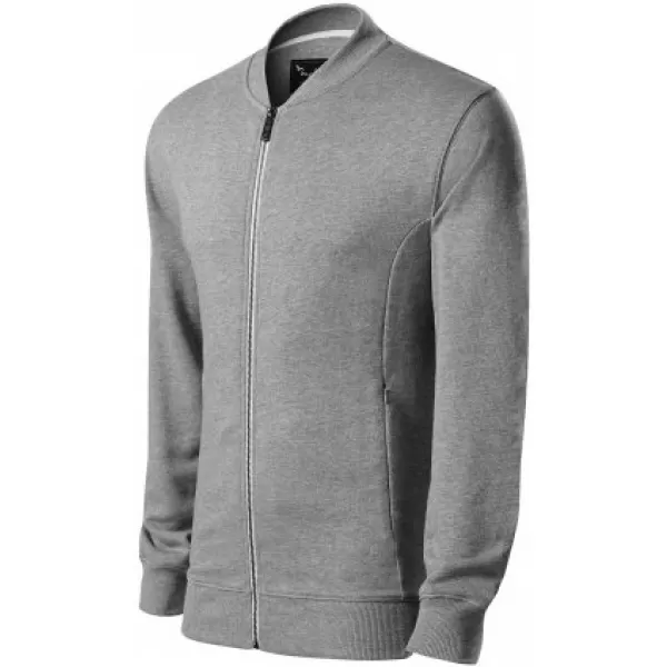  Pánska mikina MALFINI PREMIUM BOMBER 453 TMAVO ŠEDÝ MELÍR 