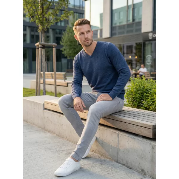  Pánsky sveter ALTISPORT Nier MPLS095 TMAVO MODRÁ 