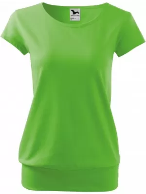 Dámske tričko MALFINI CITY 120 APPLE GREEN