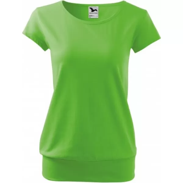  Dámske tričko MALFINI CITY 120 APPLE GREEN 