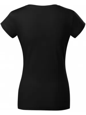 Dámske tričko MALFINI FIT V-NECK 162 ČIERNA