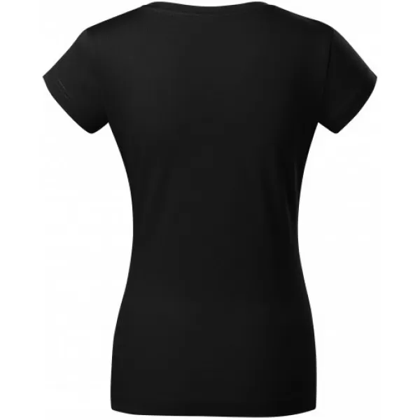  Dámske tričko MALFINI FIT V-NECK 162 ČIERNA 