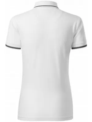 Dámske tričko s golierom MALFINI PREMIUM PERFECTION PLAIN 253 BIELA