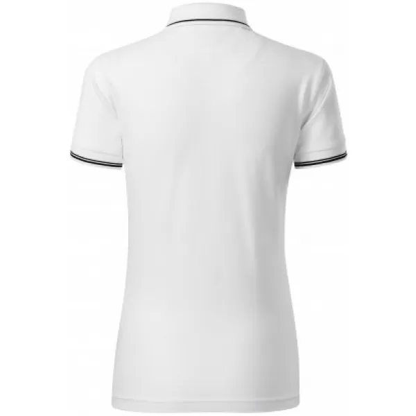  Dámske tričko s golierom MALFINI PREMIUM PERFECTION PLAIN 253 BIELA 