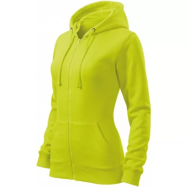  Dámska mikina MALFINI TRENDY ZIPPER 411 LIMETKOVÁ 