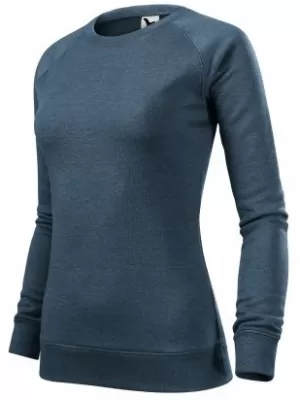 Dámska mikina MALFINI MERGER 416 TMAVÝ DENIM MELÍR