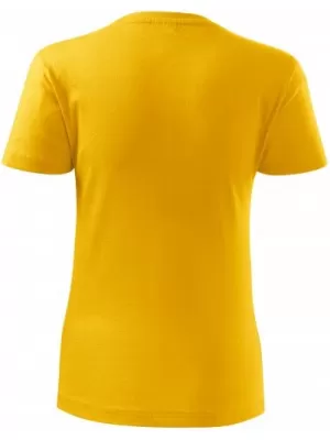 Dámske tričko MALFINI CLASSIC NEW 133 ŽLTÁ