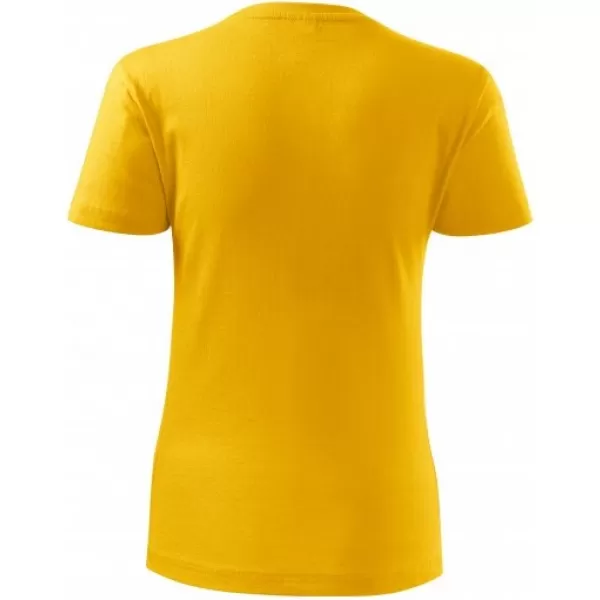  Dámske tričko MALFINI CLASSIC NEW 133 ŽLTÁ 
