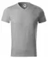 Pánske tričko MALFINI HEAVY V-NECK 111 TMAVO ŠEDÝ MELÍR