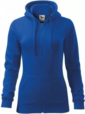 Dámska mikina MALFINI TRENDY ZIPPER 411 KRÁĽOVSKÁ MODRÁ