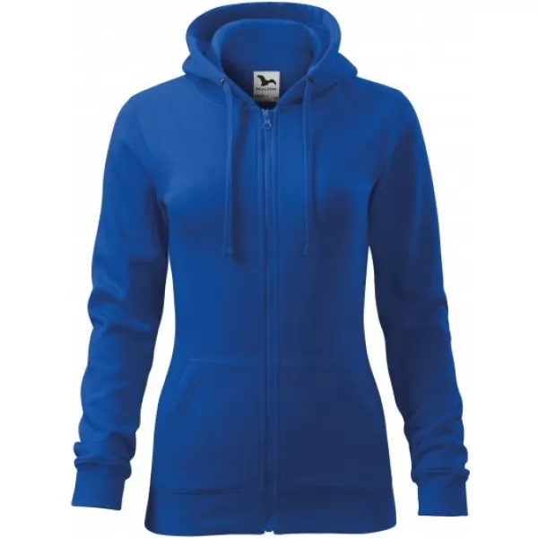  Dámska mikina MALFINI TRENDY ZIPPER 411 KRÁĽOVSKÁ MODRÁ 