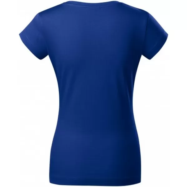  Dámske tričko MALFINI FIT V-NECK 162 KRÁĽOVSKÁ MODRÁ 