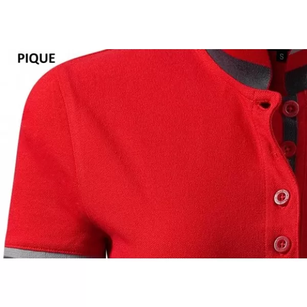  Dámske tričko s golierom MALFINI PREMIUM COLLAR UP 257 FORMULA RED 