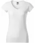 Dámske tričko MALFINI FIT V-NECK 162 BIELA
