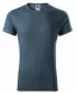 Pánske tričko MALFINI FUSION 163 TMAVÝ DENIM MELÍR