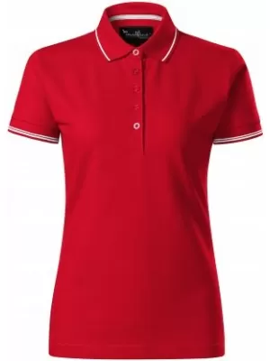 Dámske tričko s golierom MALFINI PREMIUM PERFECTION PLAIN 253 FORMULA RED
