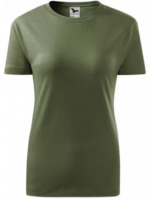 Dámske tričko MALFINI BASIC 134 KHAKI