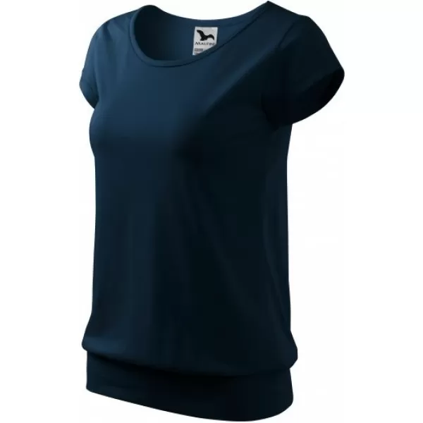  Dámske tričko MALFINI CITY 120 NÁMORNÁ MODRÁ 