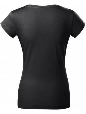 Dámske tričko MALFINI FIT V-NECK 162 EBONY GRAY