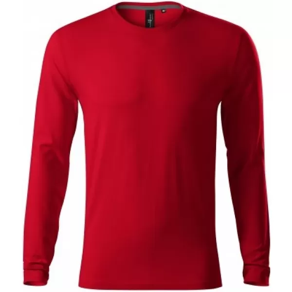  Pánske tričko s dlhým rukávom MALFINI PREMIUM BRAVE 155 FORMULA RED 