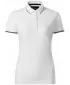 Dámske tričko s golierom MALFINI PREMIUM PERFECTION PLAIN 253 BIELA