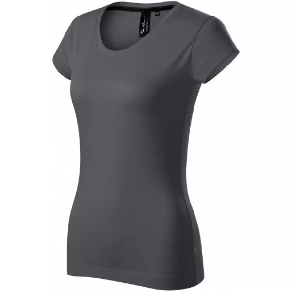  Dámske tričko s krátkym rukávom MALFINI PREMIUM EXCLUSIVE 154 LIGHT ANTHRACITE 